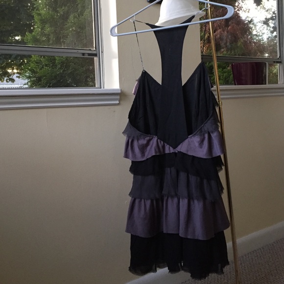 Free People Light purple/charcoal/black dress - Picture 3 of 4